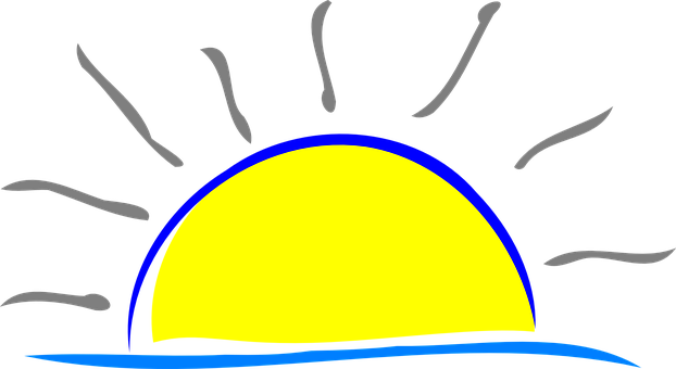 Sunrise Vector Art PNG image