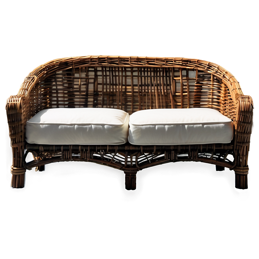 Sunroom Wicker Couch Png Xbu PNG image