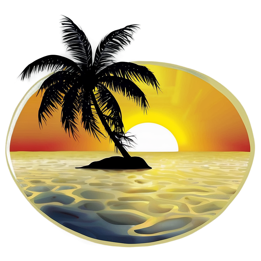 Sunset Beach Png 20 PNG image