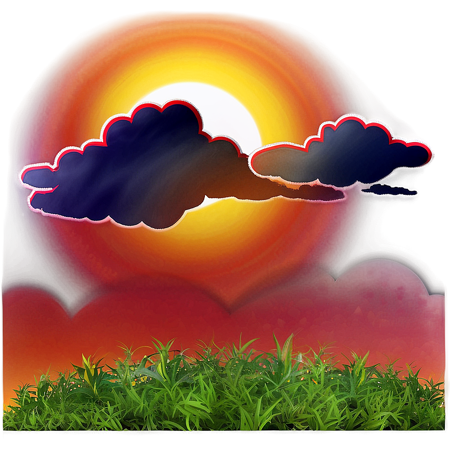 Sunset Clouds Background Png Gub40 PNG image