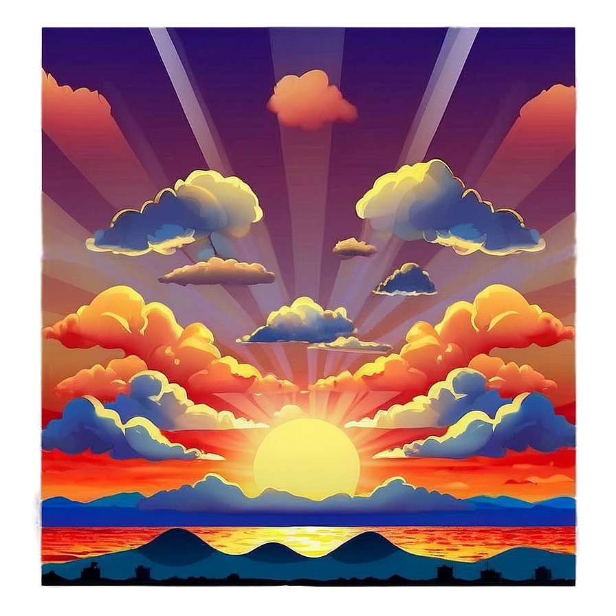 Sunset Clouds Silhouette Png 34 PNG image