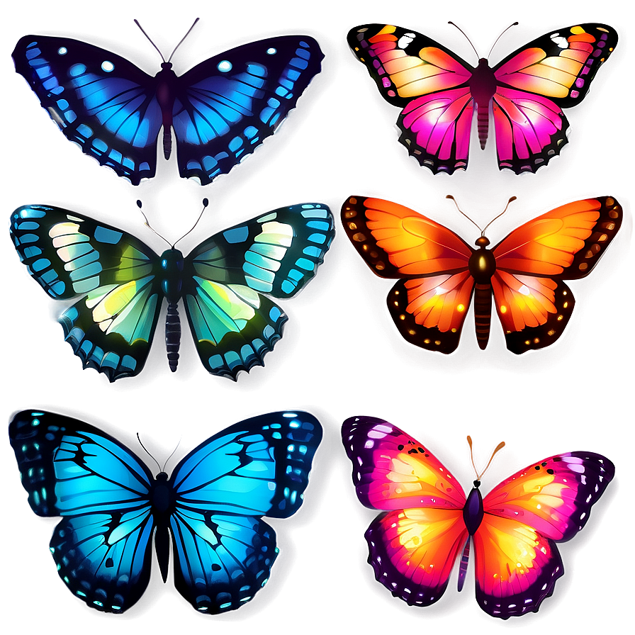 Sunset Glow Butterfly Png Jrc91 PNG image