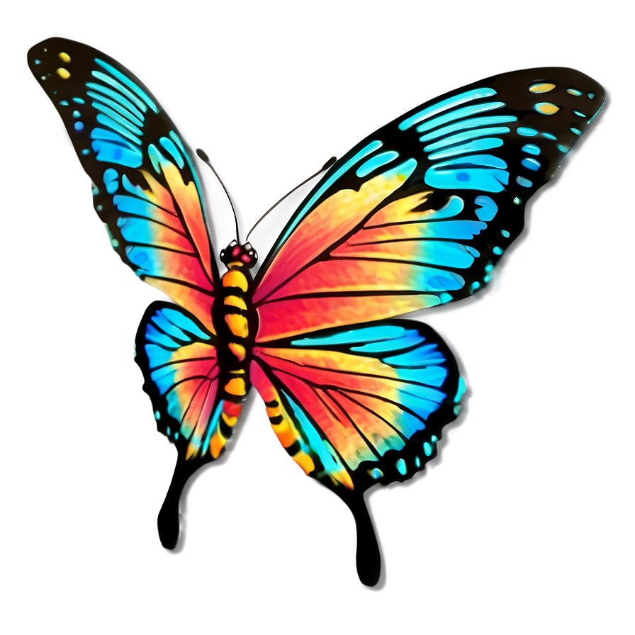 Sunset Glow Butterfly Png Kxc PNG image