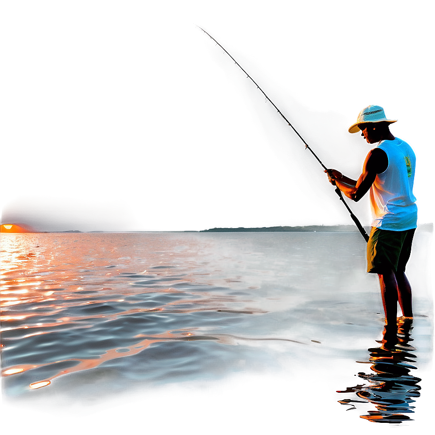 Sunset Gone Fishing Scene Png 68 PNG image