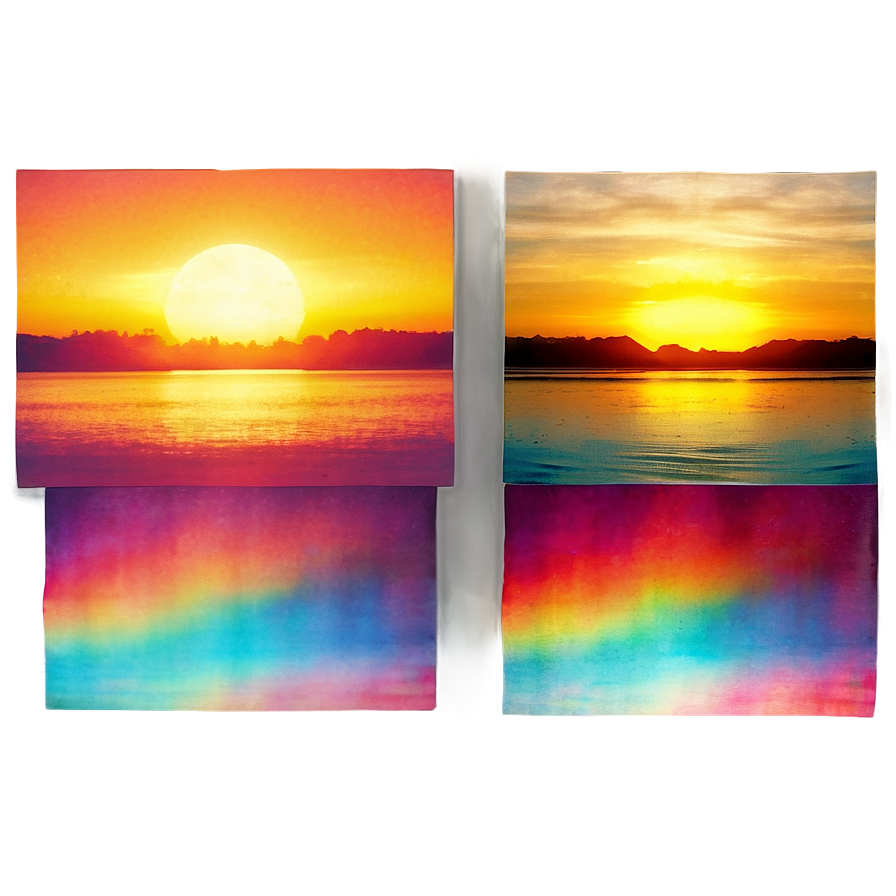 Sunset Light Leak Overlay Png Xer71 PNG image