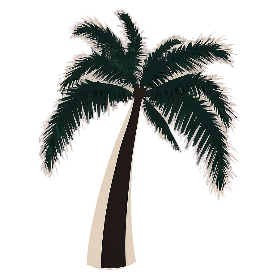 Sunset Palm Tree Silhouette Png 06262024 PNG image