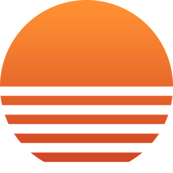Sunset Stripes Graphic PNG image