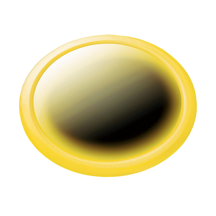 Sunshine Yellow Circle Feature Png 5 PNG image