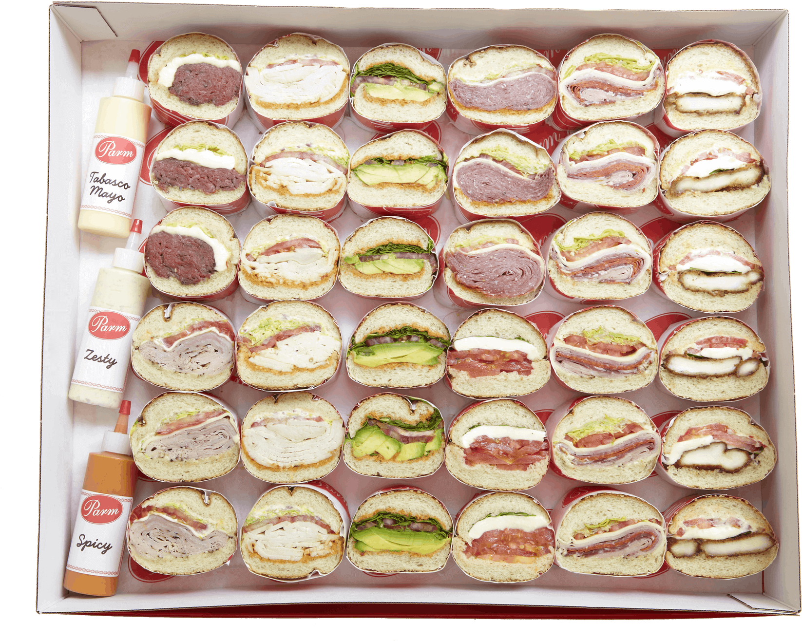 Super Bowl Sandwich Platter PNG image