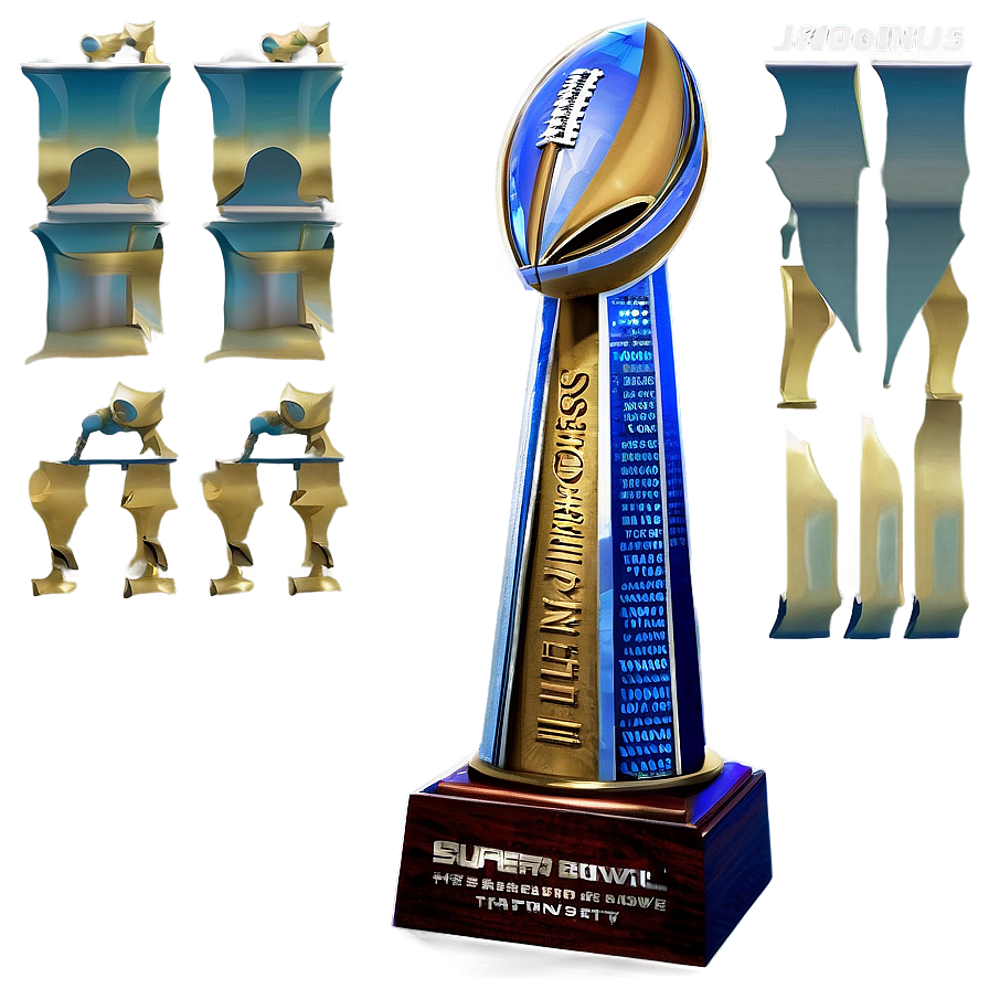 Super Bowl Trophy On Stand Png 05252024 PNG image