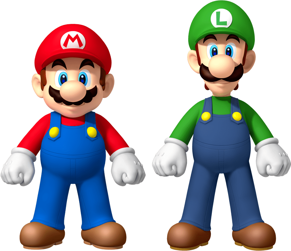 Super_ Mario_and_ Luigi_3 D_ Models PNG image