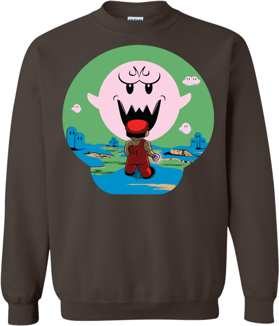 Super Mario Boo Sweatshirt Design PNG image