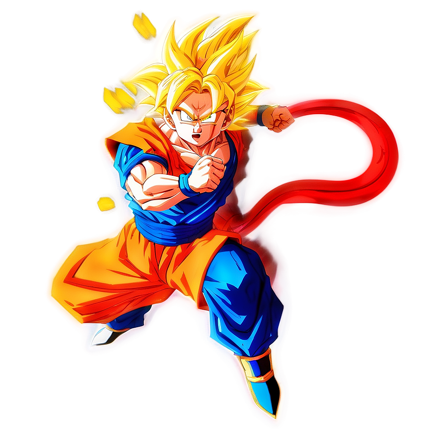 Super Saiyan 3 Goku's Aura Unleashed Png 79 PNG image