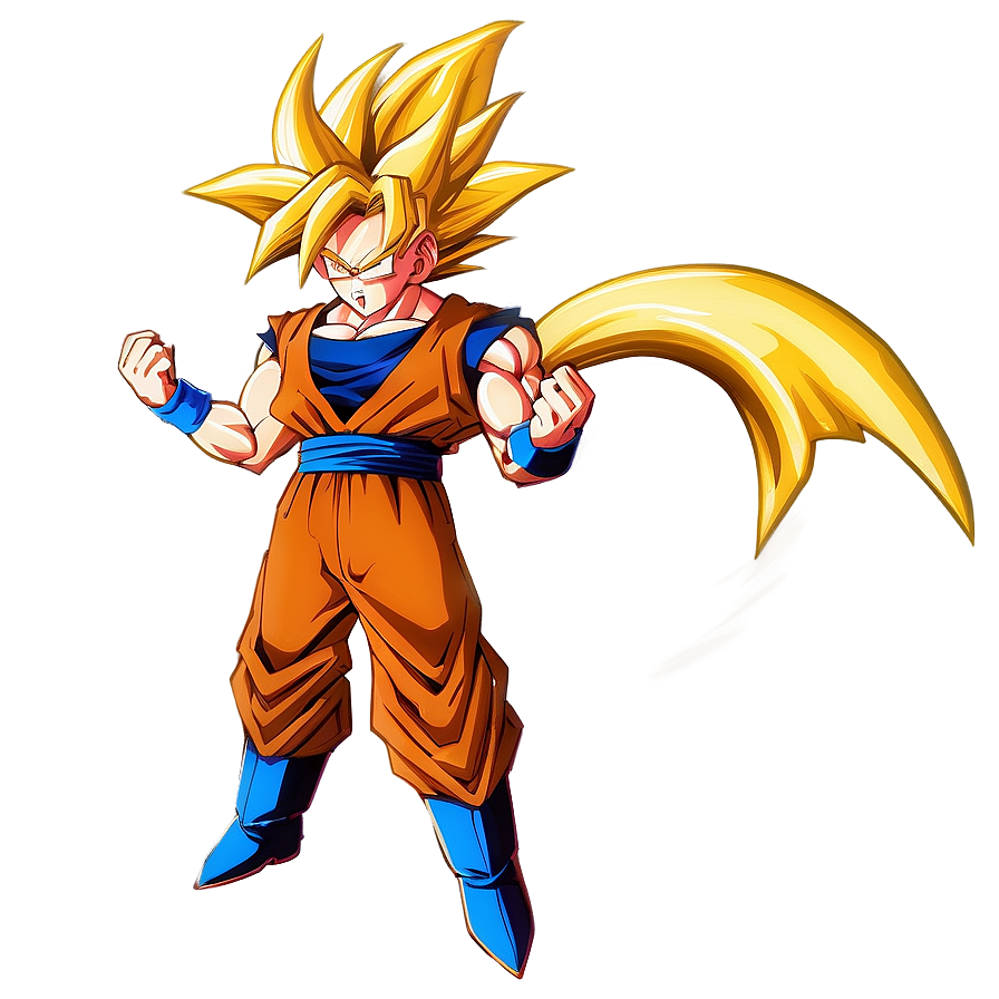 Super Saiyan 3 Goku's Legendary Transformation Png Mkg90 PNG image