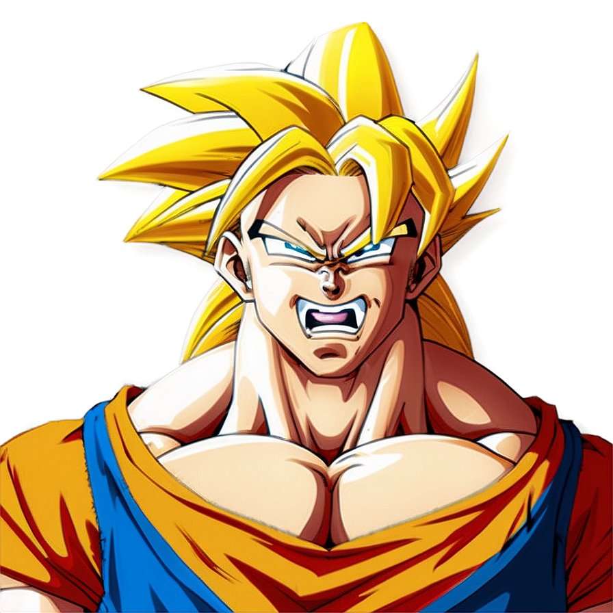 Super Saiyan 3 Goku's Roar Png Mwp45 PNG image