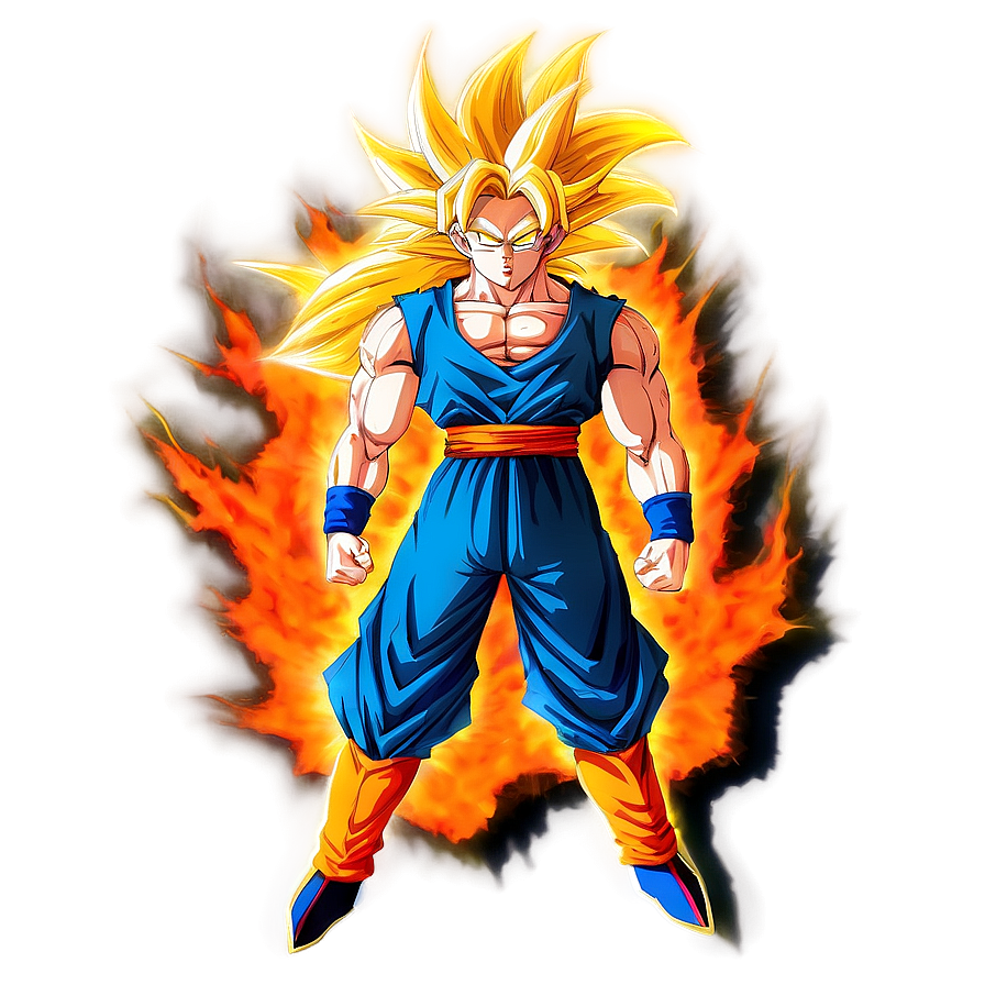 Super Saiyan 3 Goku With A Halo Png 68 PNG image