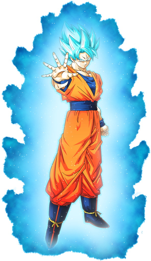 Super Saiyan Blue Aura Character PNG image