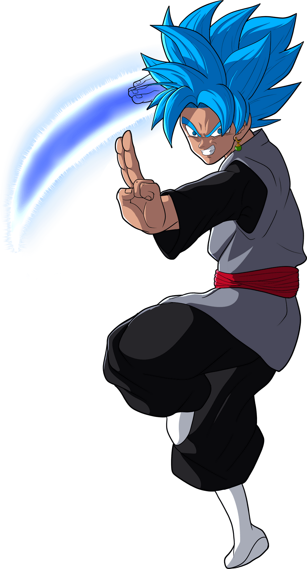 Super Saiyan Blue Goku Kamehameha PNG image