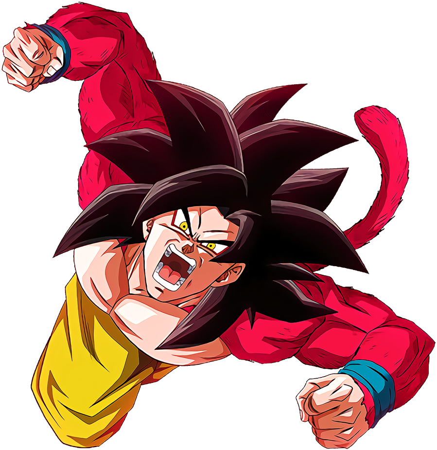 Super_ Saiyan_ Goku_ Fierce_ Battle_ Pose PNG image