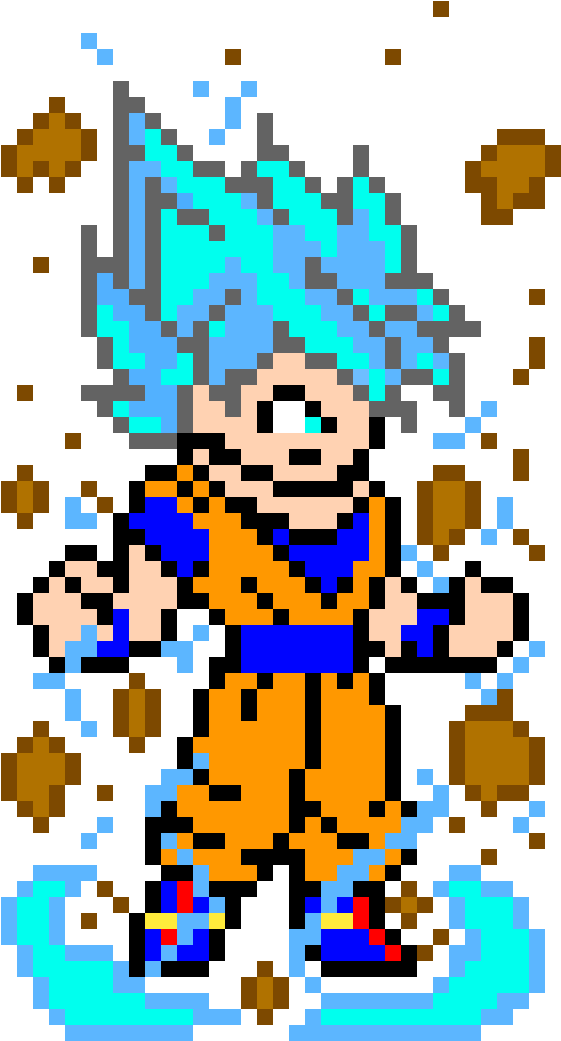 Super_ Saiyan_ Goku_ Pixel_ Art.png PNG image