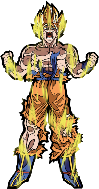 Super_ Saiyan_ Goku_ Power_ Up.png PNG image