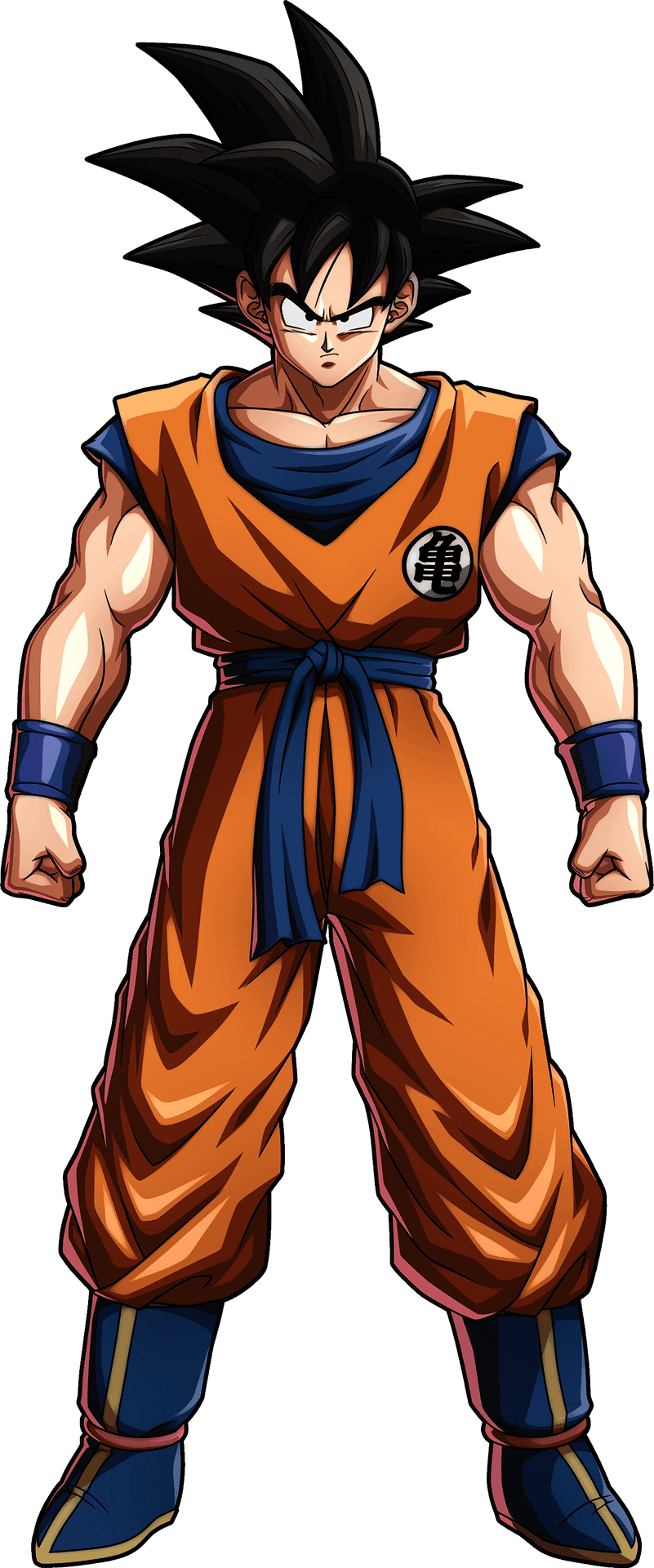 Super Saiyan Goku Standing Pose PNG image