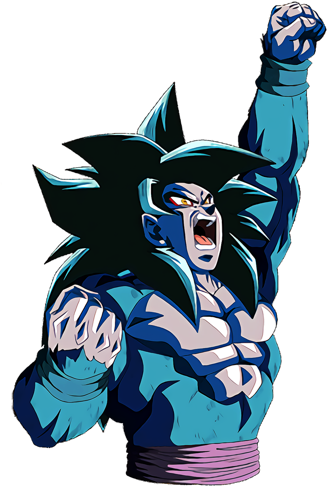 Super Saiyan Goku Victory Pose PNG image