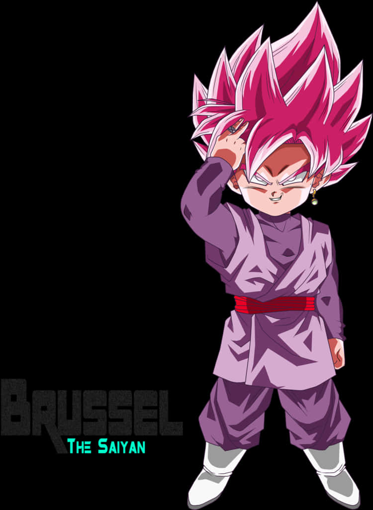 Super Saiyan Rose Salute PNG image