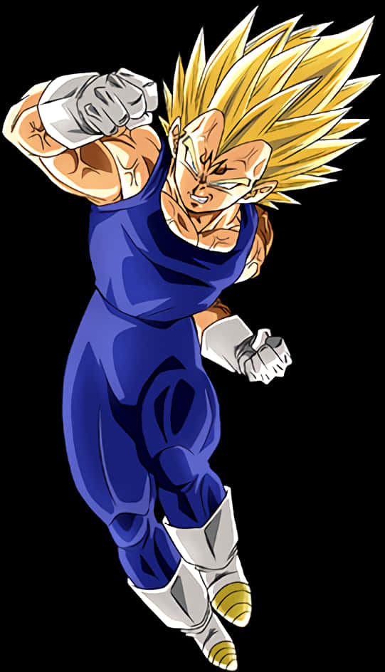 Super Saiyan Vegeta Pose PNG image