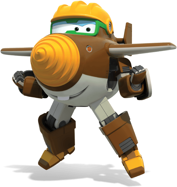 Super Wings Character Donnie3 D Render PNG image