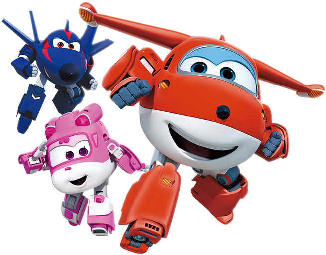 Super Wings Characters Flying PNG image