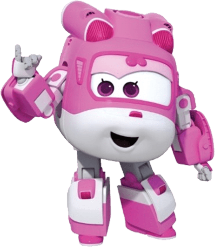 Super Wings Dizzy Character Pose PNG image