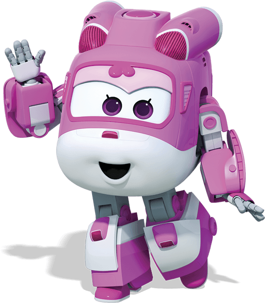 Super Wings Dizzy Character Render PNG image