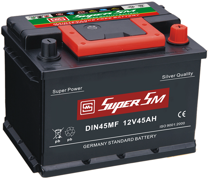 Super5 M Car Battery12 V45 A H PNG image