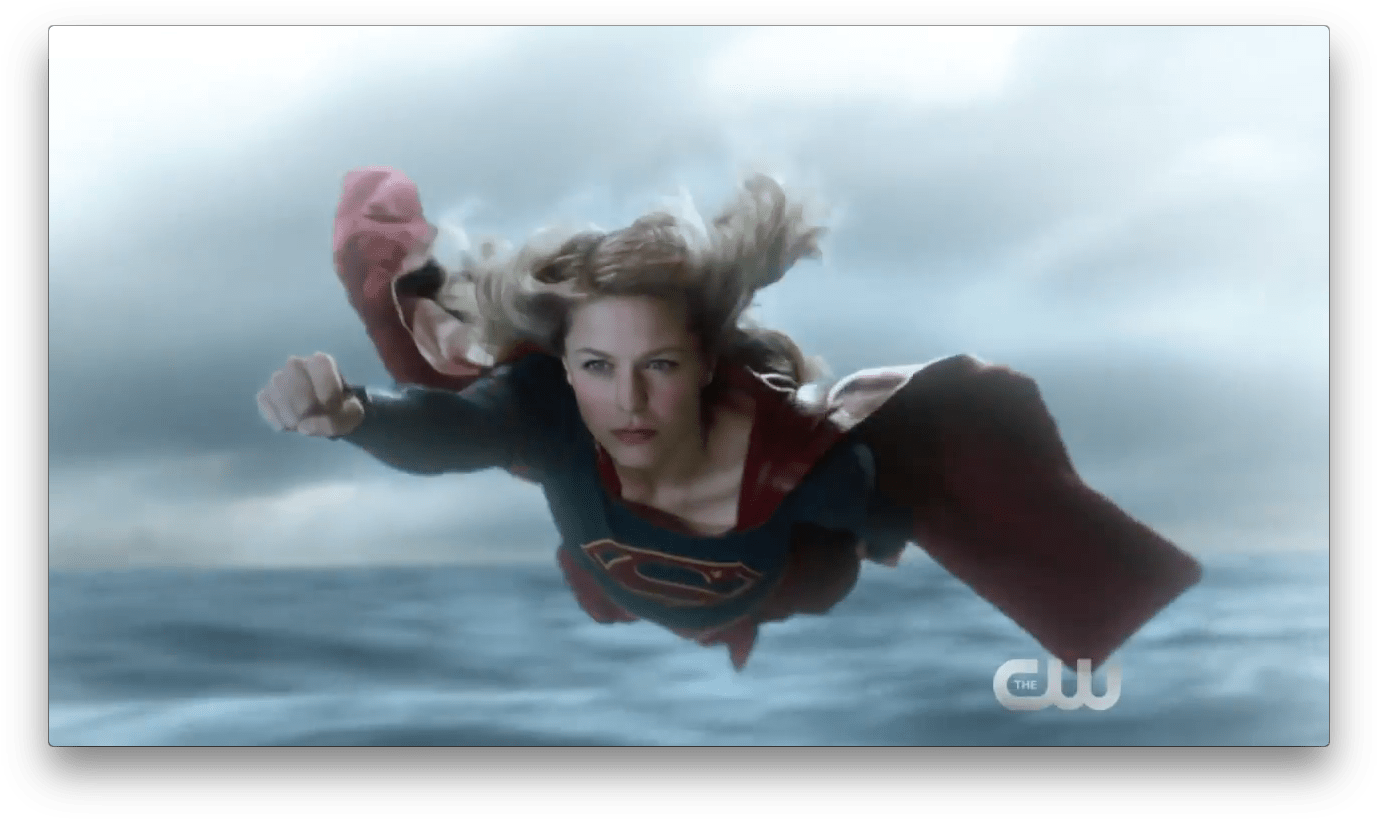Supergirl Flying Heroism PNG image