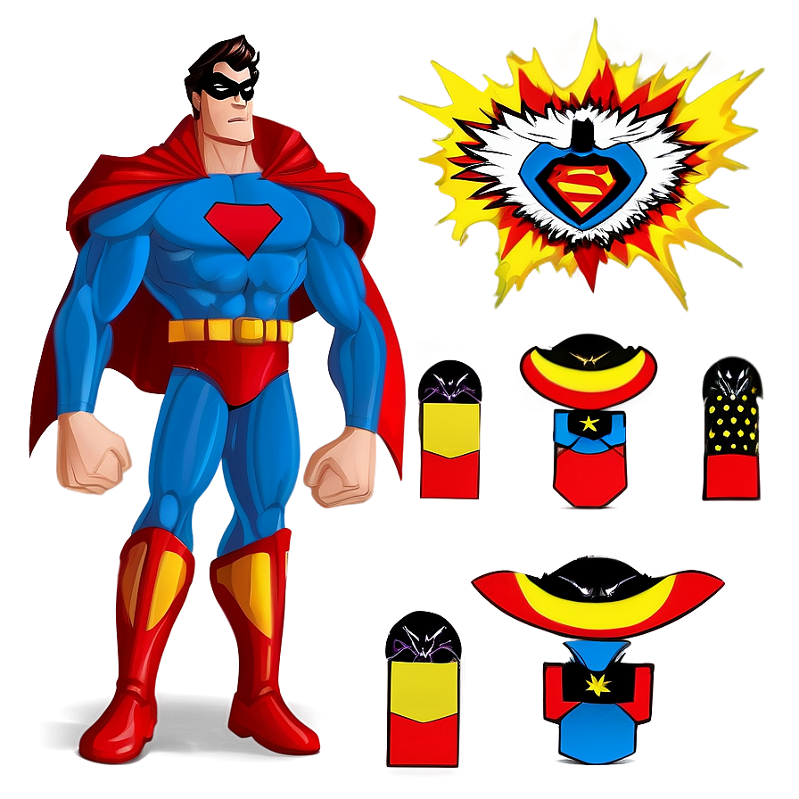 Superhero Cartoon Character Png 06122024 PNG image