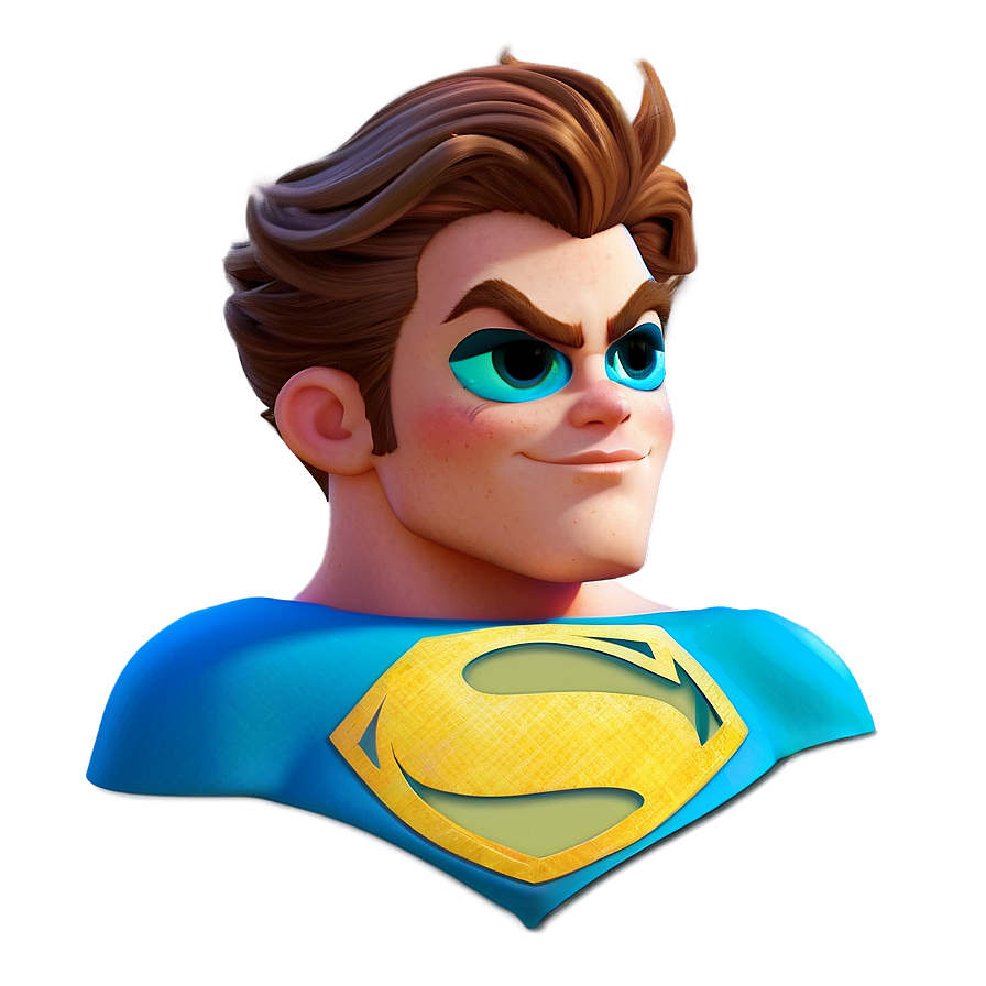 Superhero Cartoon Hair Png 40 PNG image