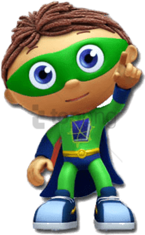 Superhero Character Gesture PNG image