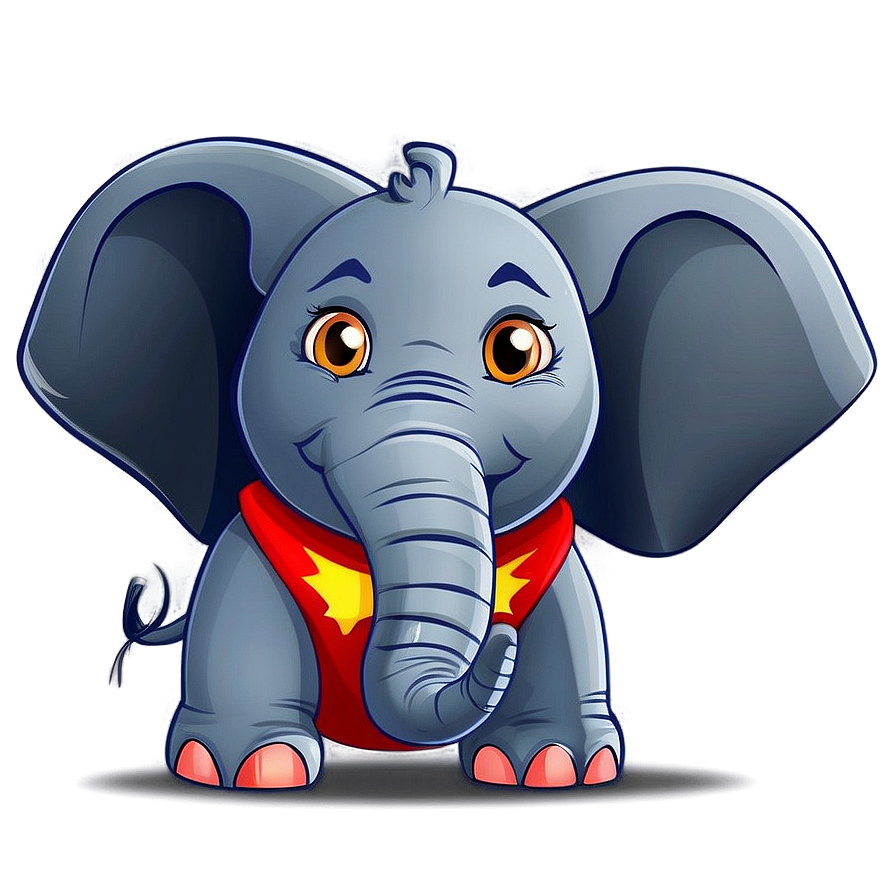 Superhero Elephant Cartoon Png Bem29 PNG image