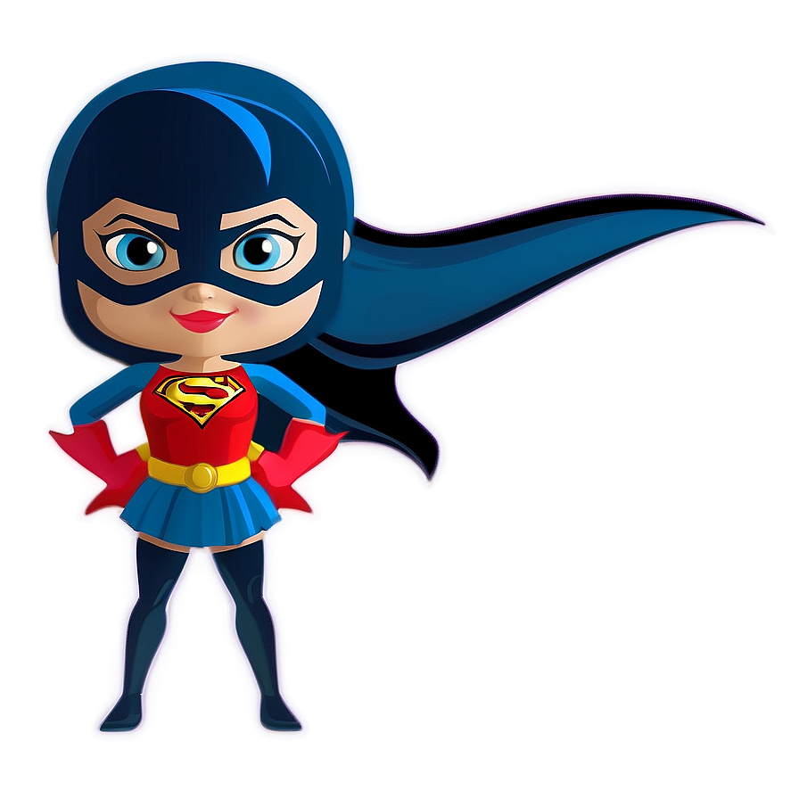 Superhero Girl Cartoon Png Jvu38 PNG image