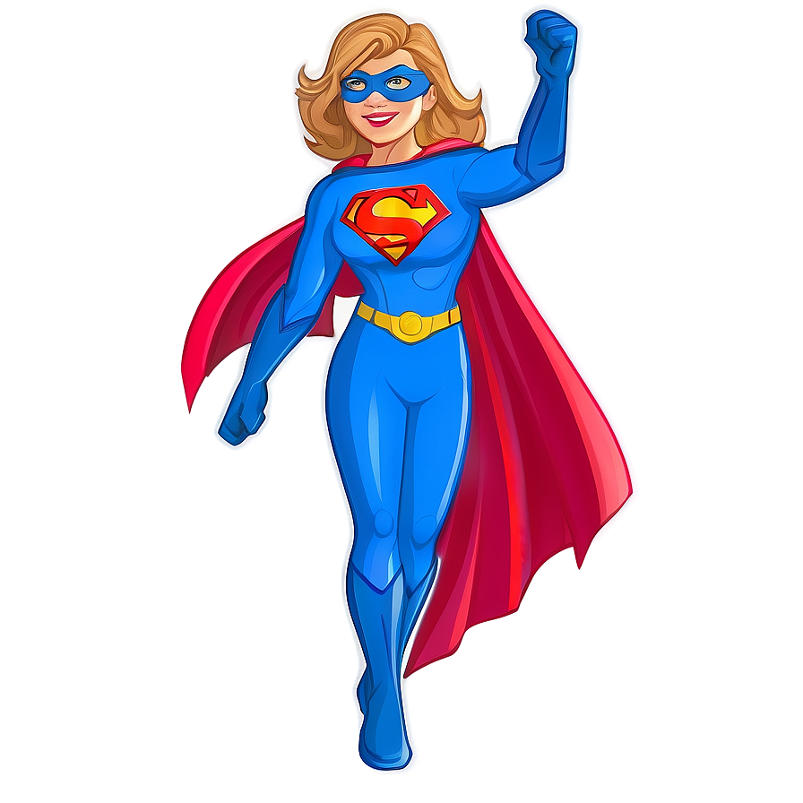 Superhero Girl Graphic Png 05032024 PNG image