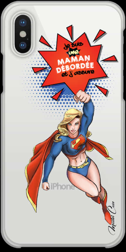 Superhero Momi Phone Case PNG image