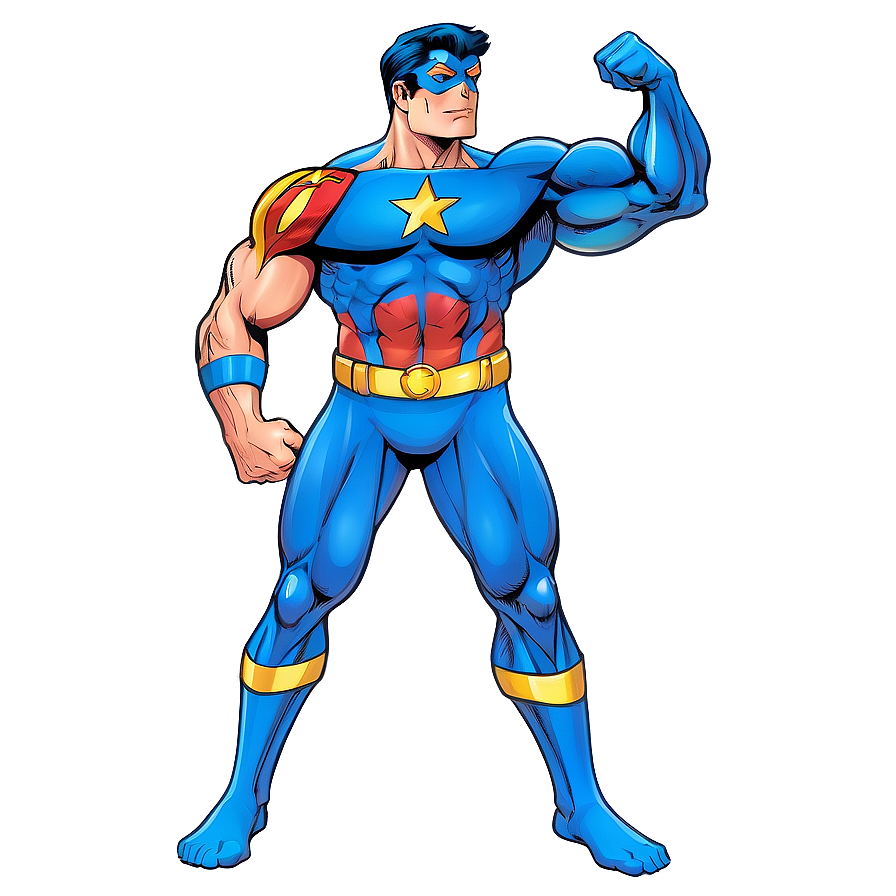 Superhero Muscle Man Png 16 PNG image