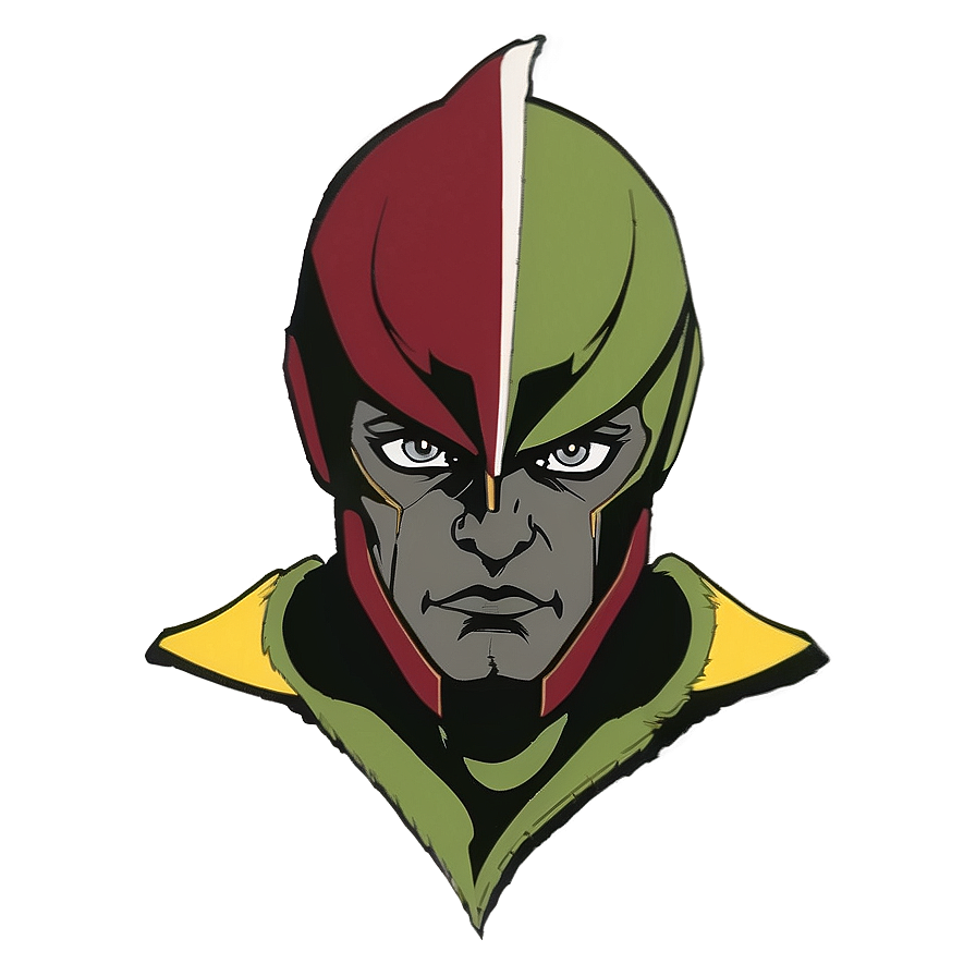 Superhero Portrait Art PNG image