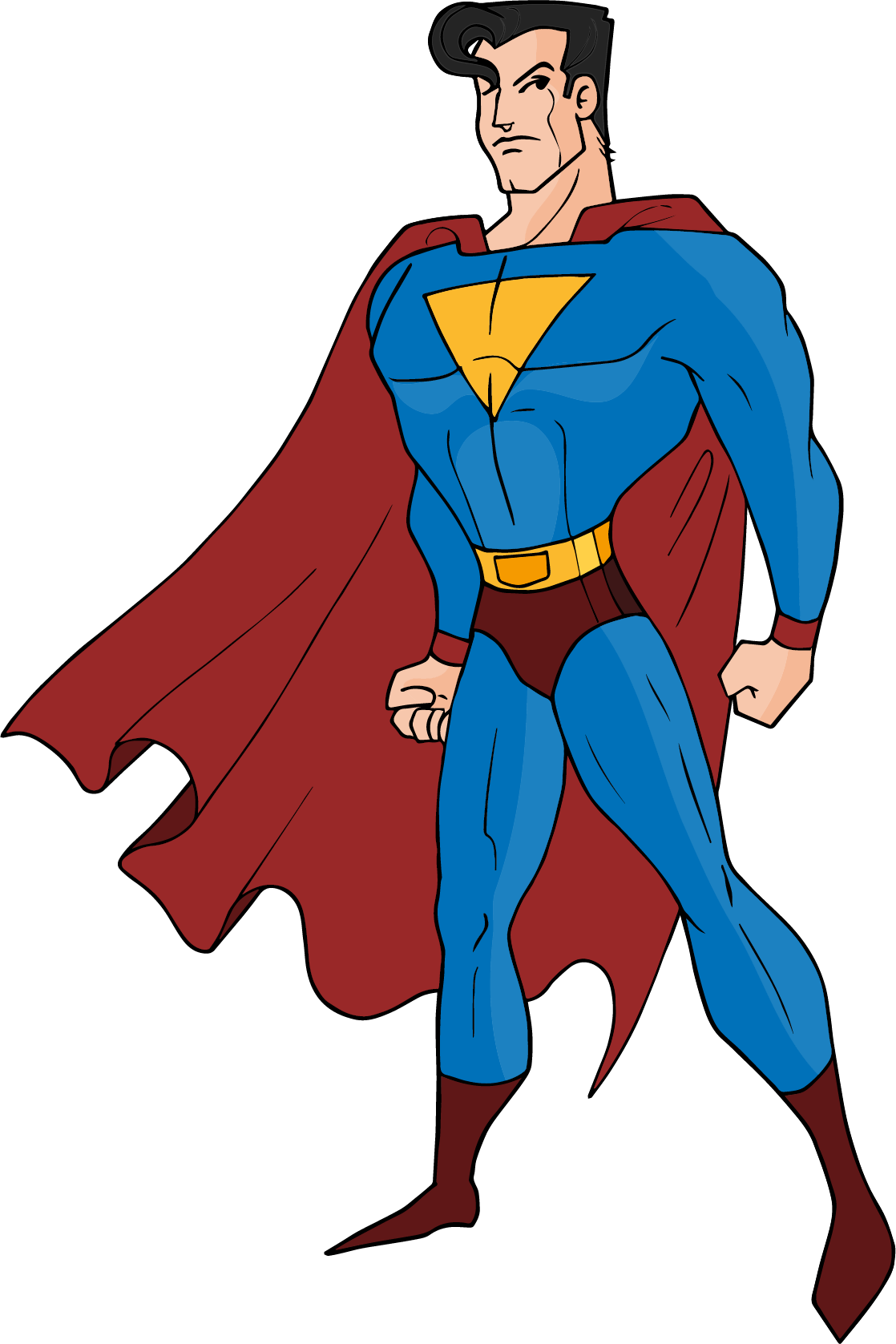 Superhero Stance Cartoon PNG image