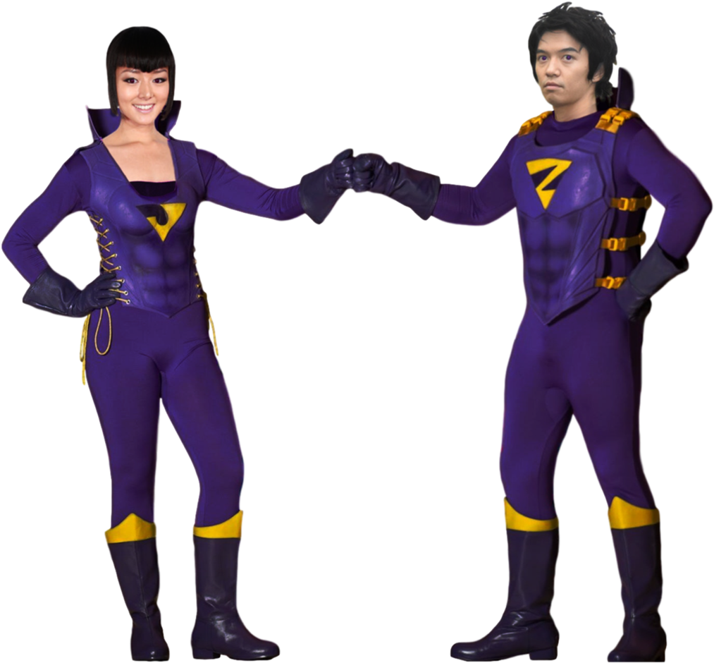 Superhero Twins Costumes Fist Bump PNG image