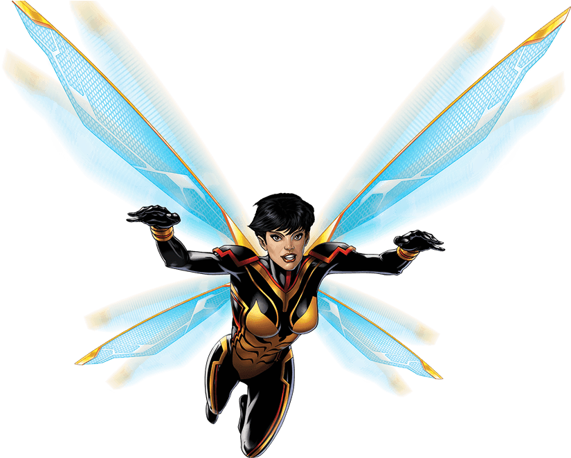 Superhero Waspin Flight PNG image