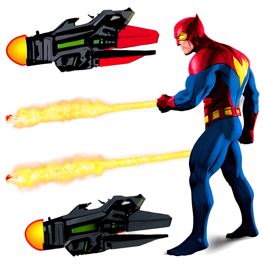 Superhero With Fire Power Png Oog5 PNG image