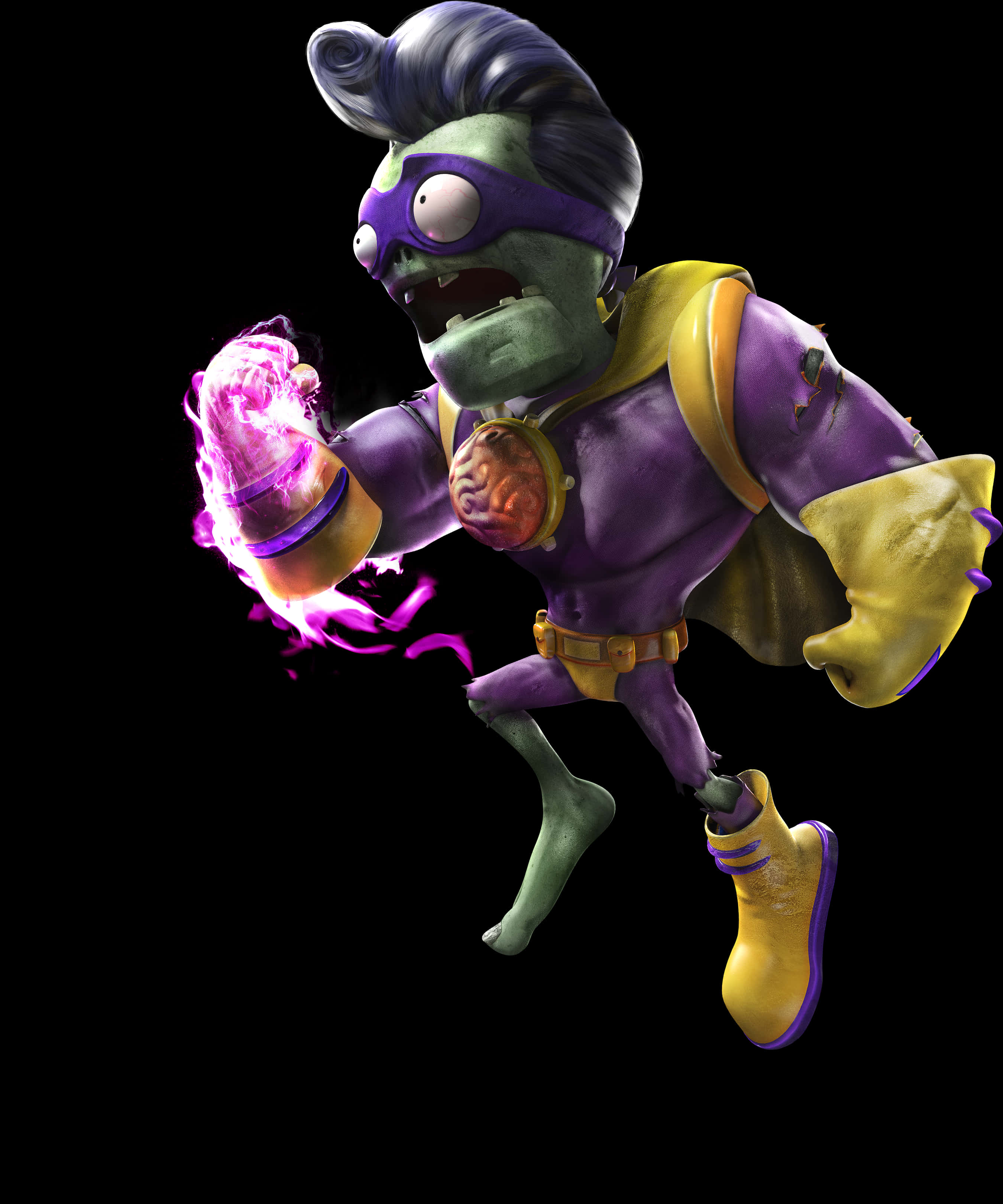 Superhero Zombie Casting Spell PNG image
