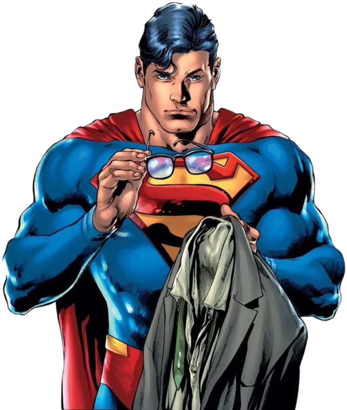 Superman Clark Kent Transformation PNG image